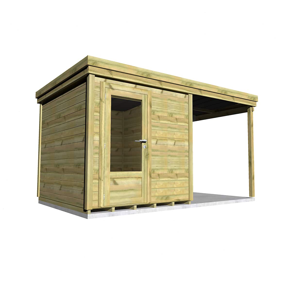 Abri Français Gamme Origine abri vélo bois 5 m² porte 79 cm