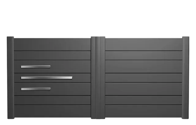 Préfalu Line 20 Battant portail battant aluminium