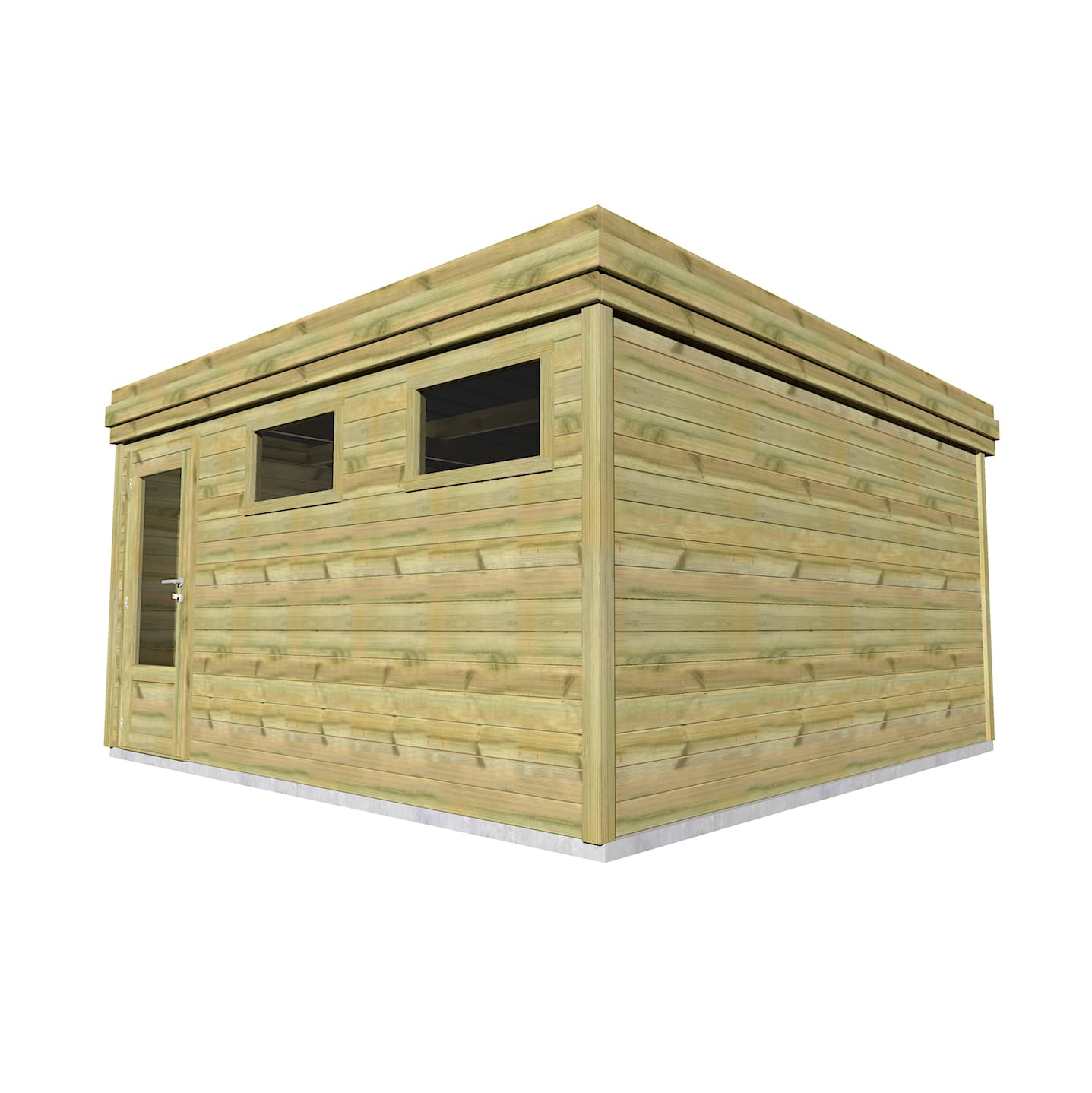 Abri Français Origine Toit Plat abri de jardin 20,6 m²