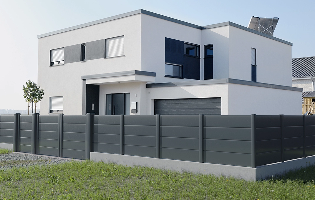 Préfalu BELLEDONE portail battant aluminium plein