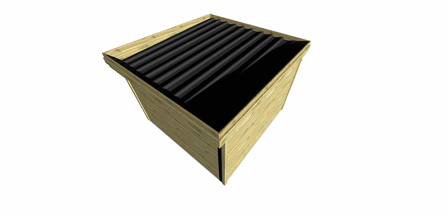 Abri Français Gamme Origine abri jardin 10,9 m² porte double