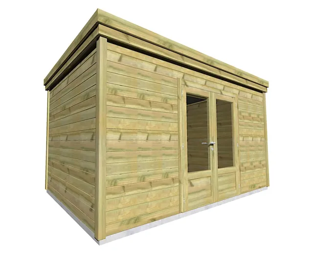 Abri Français Gamme Origine 13 m² abri jardin 4,46x2,91 m