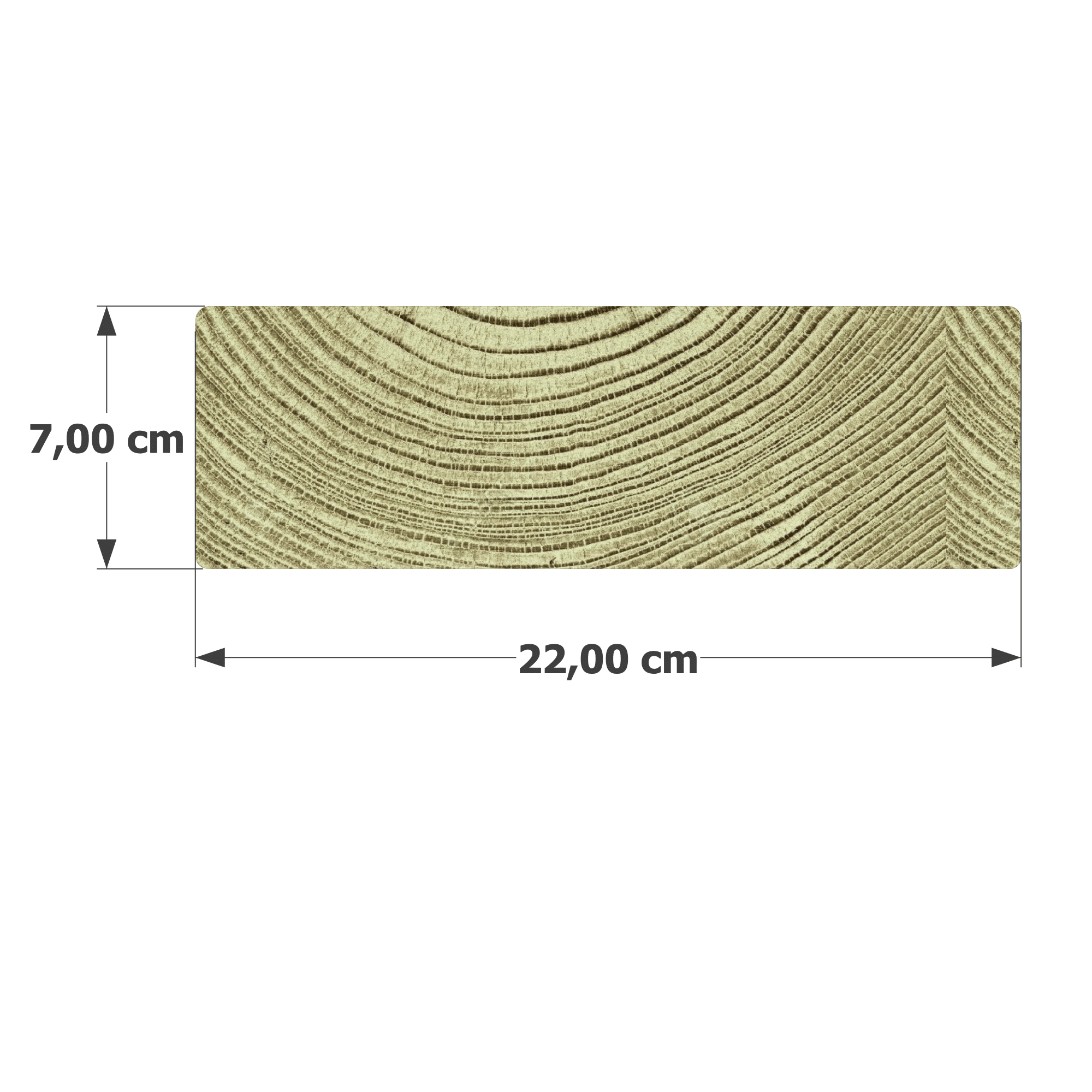 Abri Français madrier pin sylvestre autoclave 70x220 mm classe 4