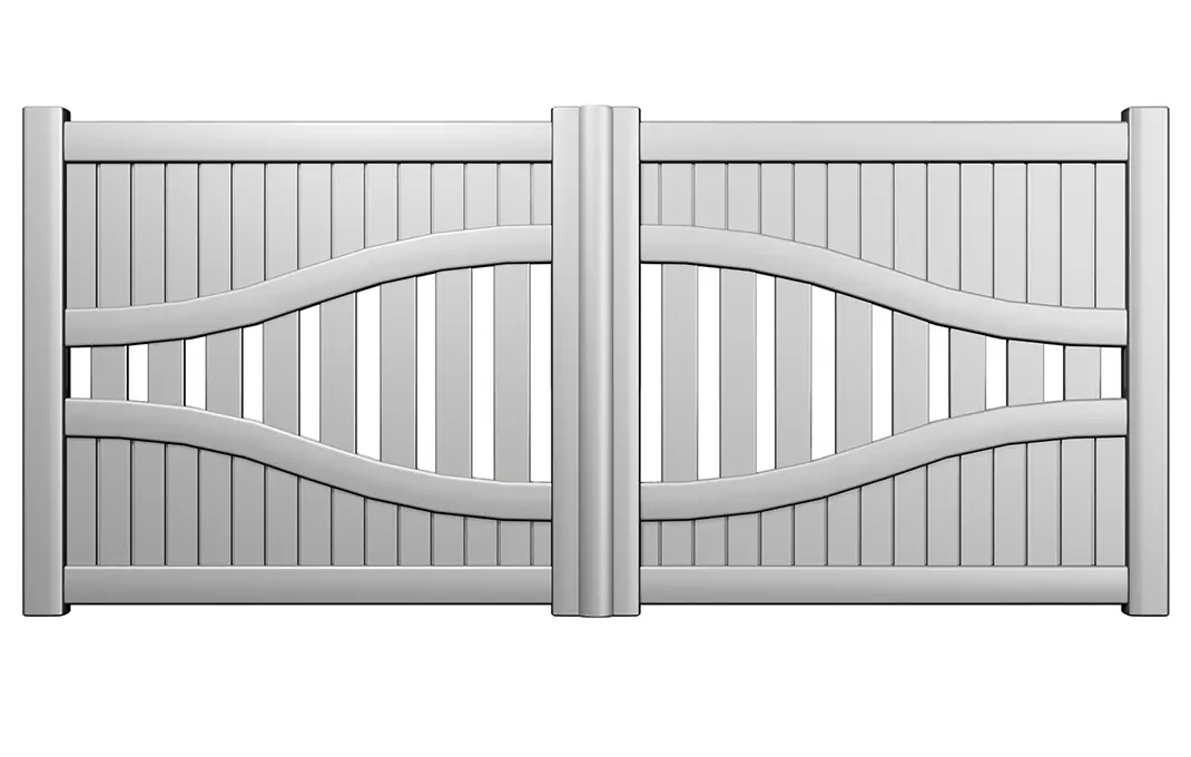 Préfalu Rif portail jardin battant aluminium