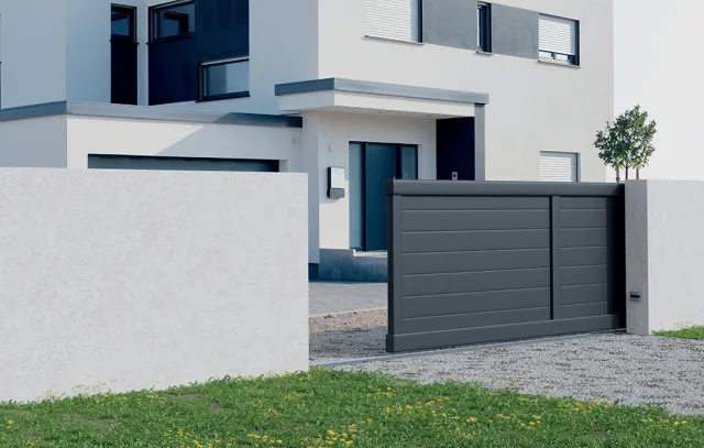 Préfalu Aragats LL portail coulissant aluminium