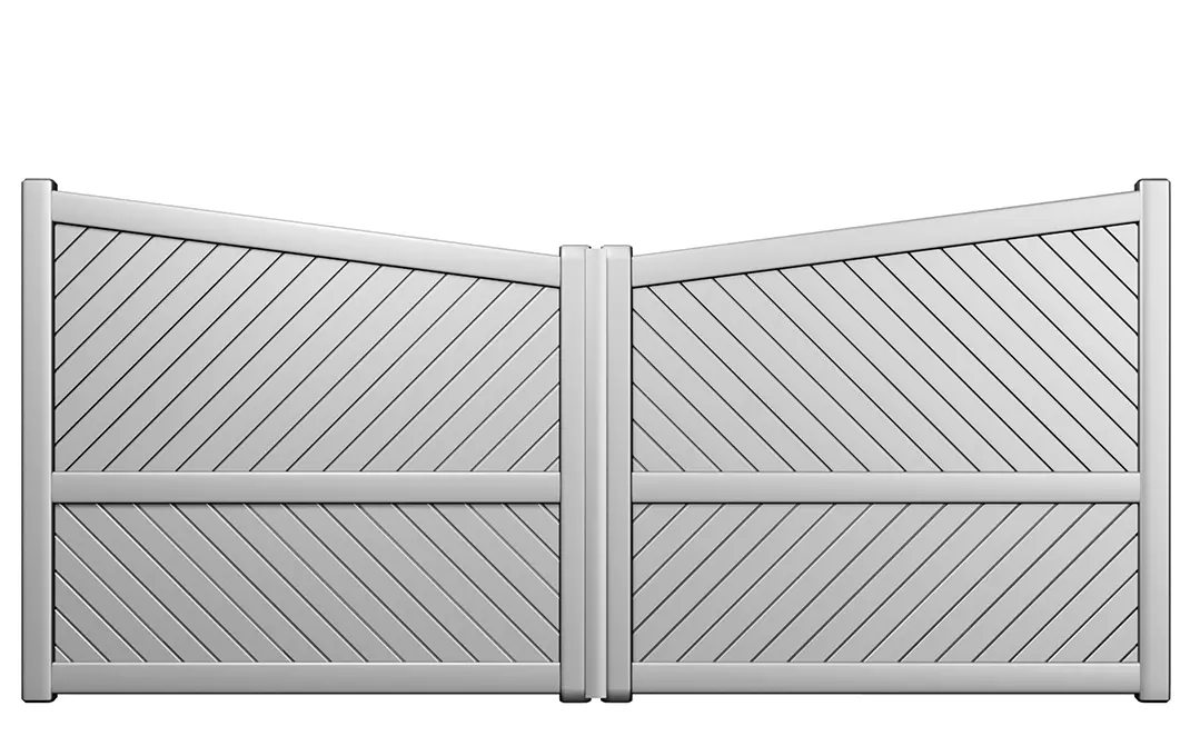 Préfalu Padro portail battant aluminium jardin extérieur