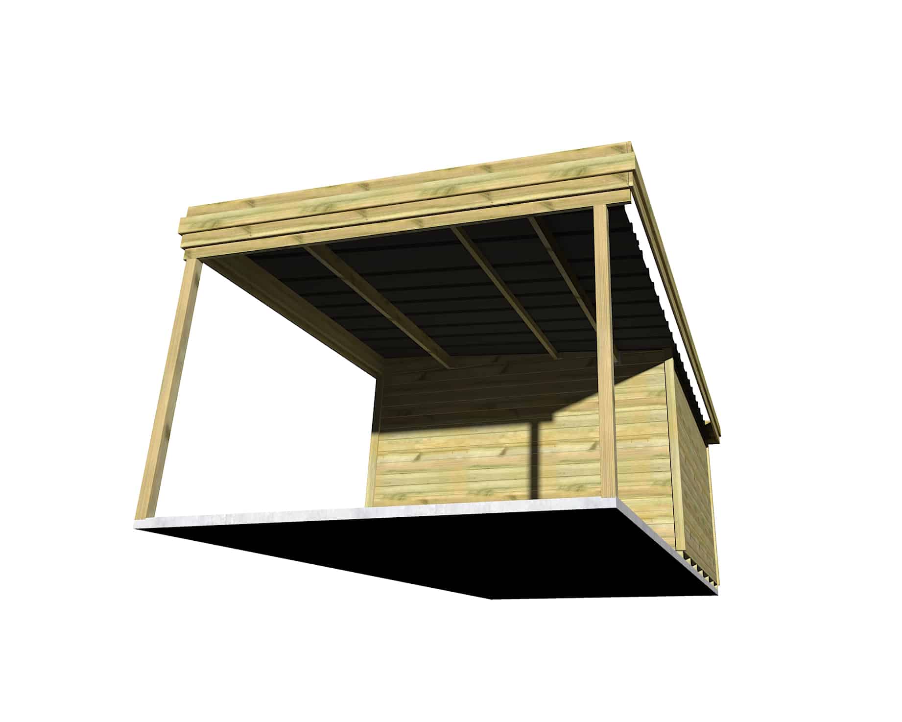 Abri Français Gamme Origine 4,2x3,3 m atelier extérieur 29,5 m²