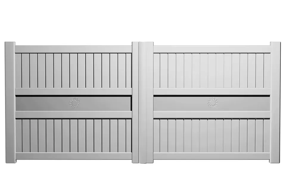 Préfalu FERES portail battant aluminium jardin