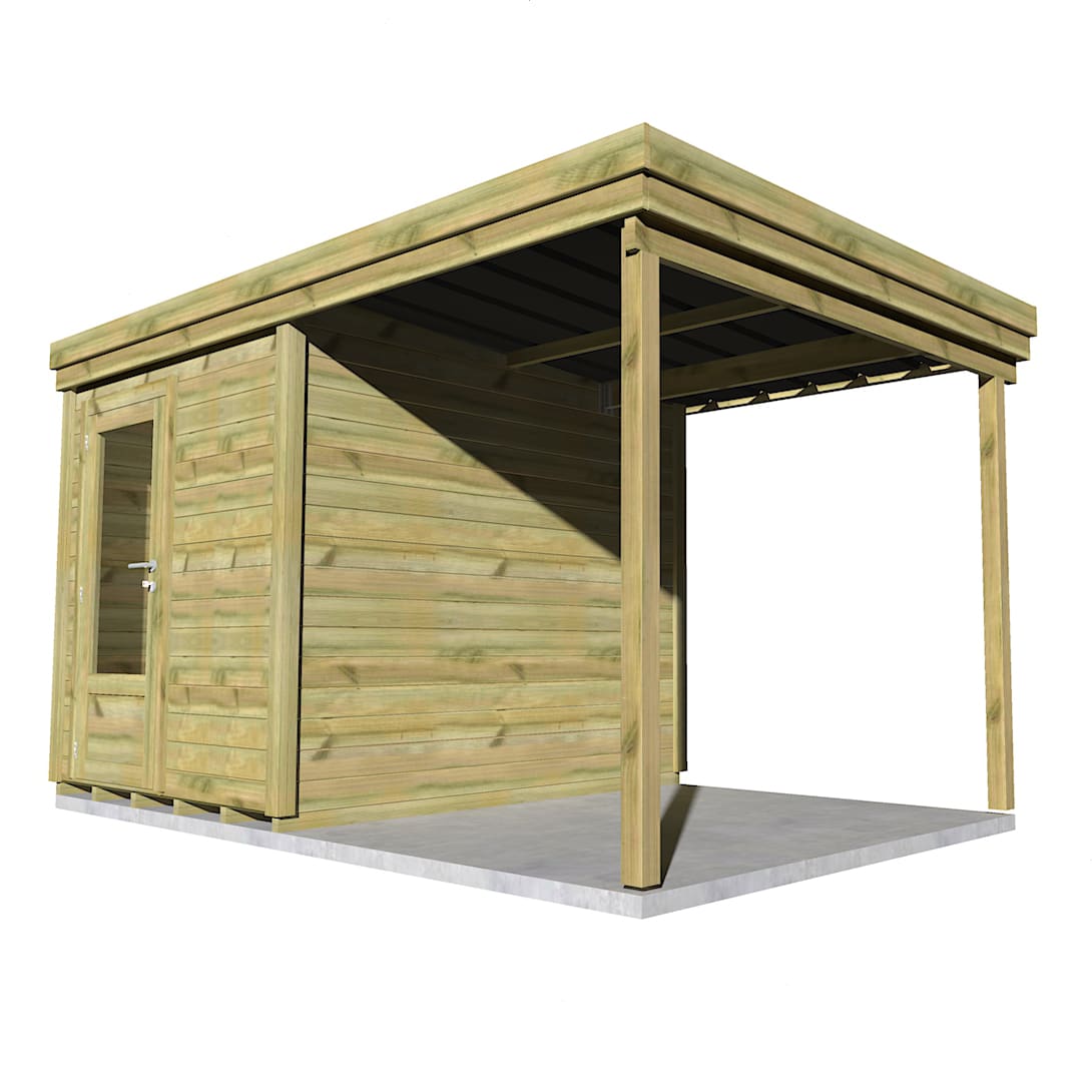 Abri Français Gamme Origine abri vélo bois 5 m² porte 79 cm