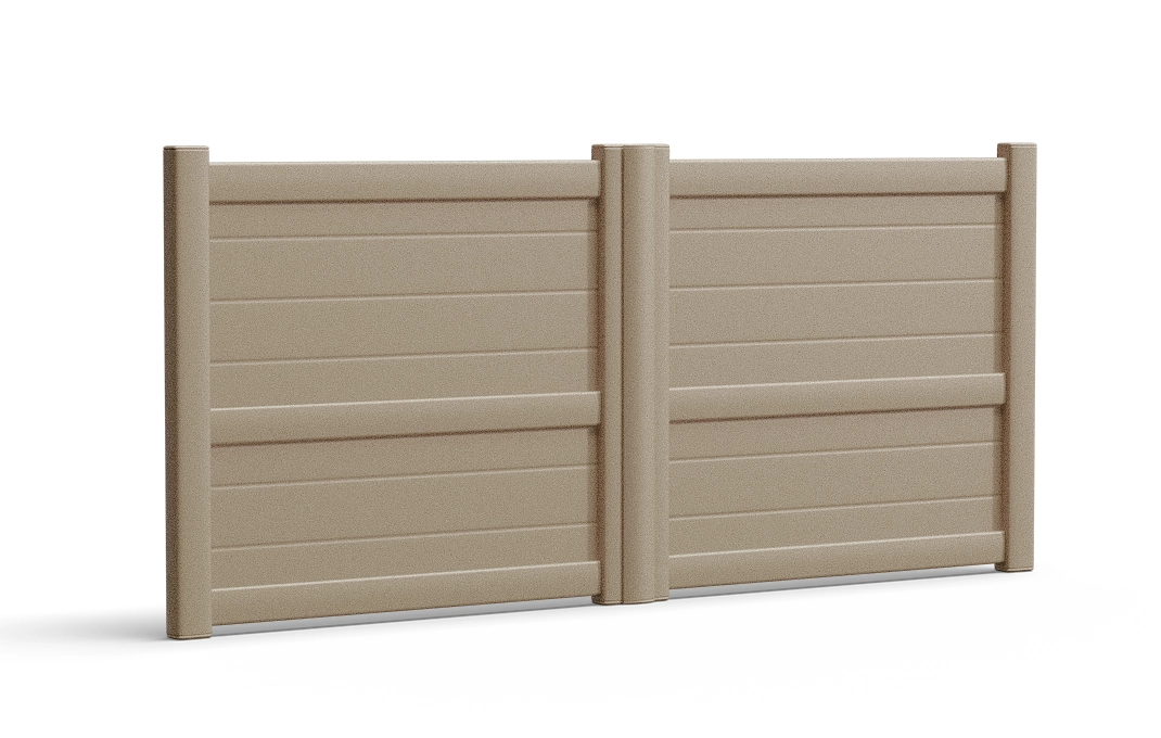 Préfalu Dole portail battant aluminium moderne motorisable