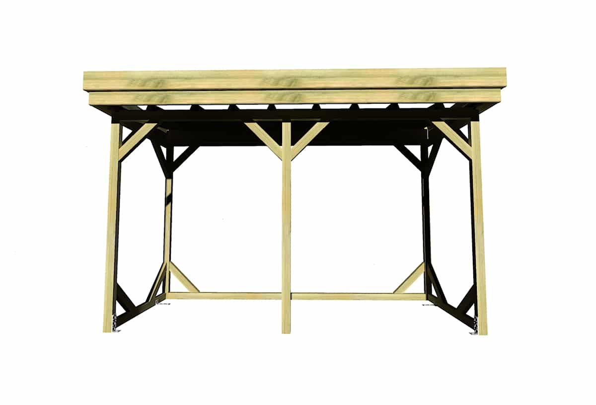 Abri Français Abris Bûches abri bûches 4 stères 3,15x1,31 m