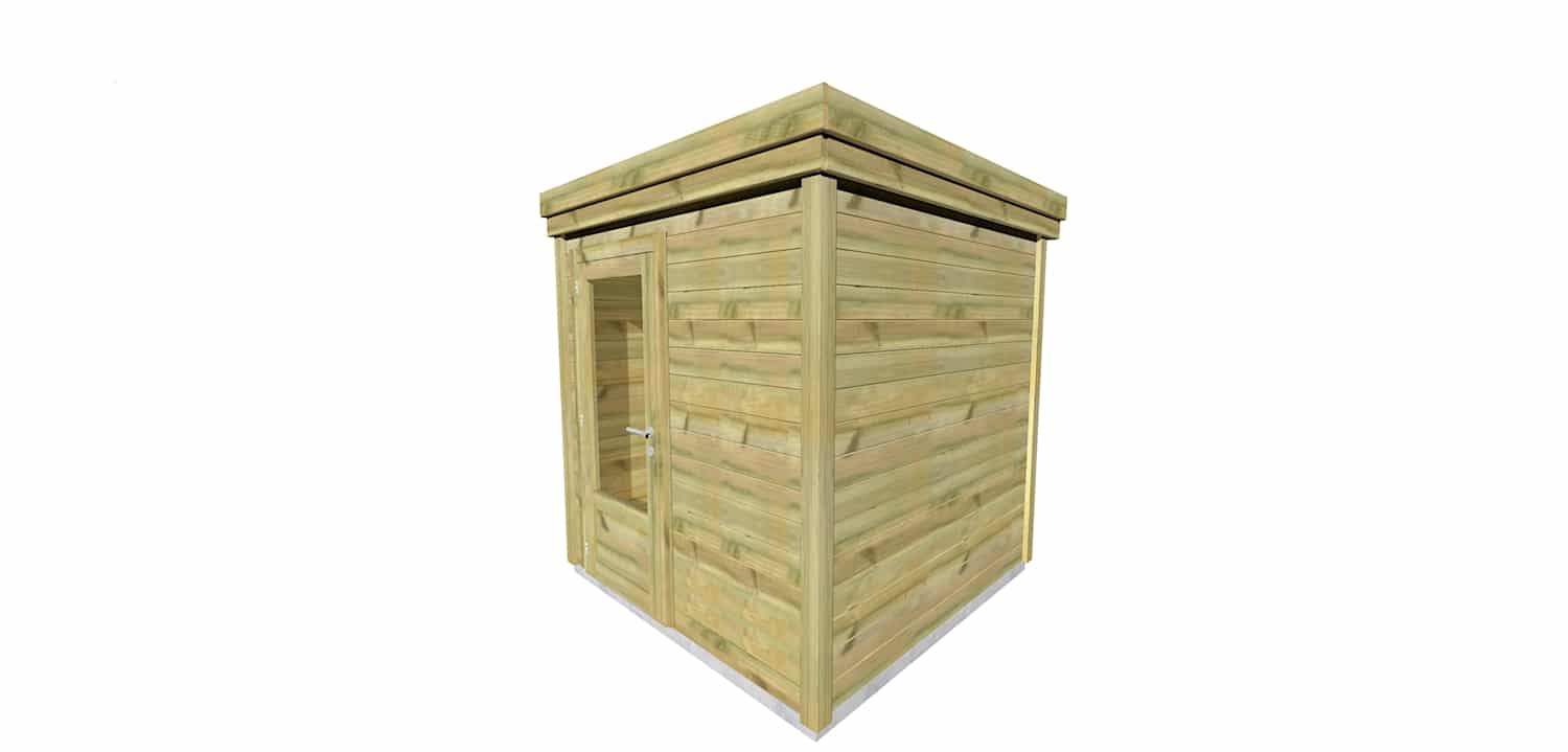 Abri Français Gamme Origine abri piscine jardin porte simple 5,4m2