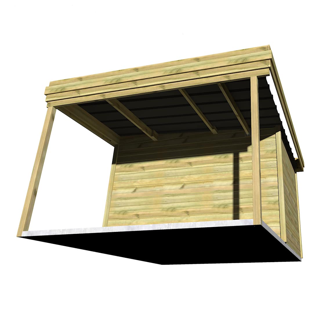 Abri Français Origine Mono-Pente 17,7 m² abri de jardin