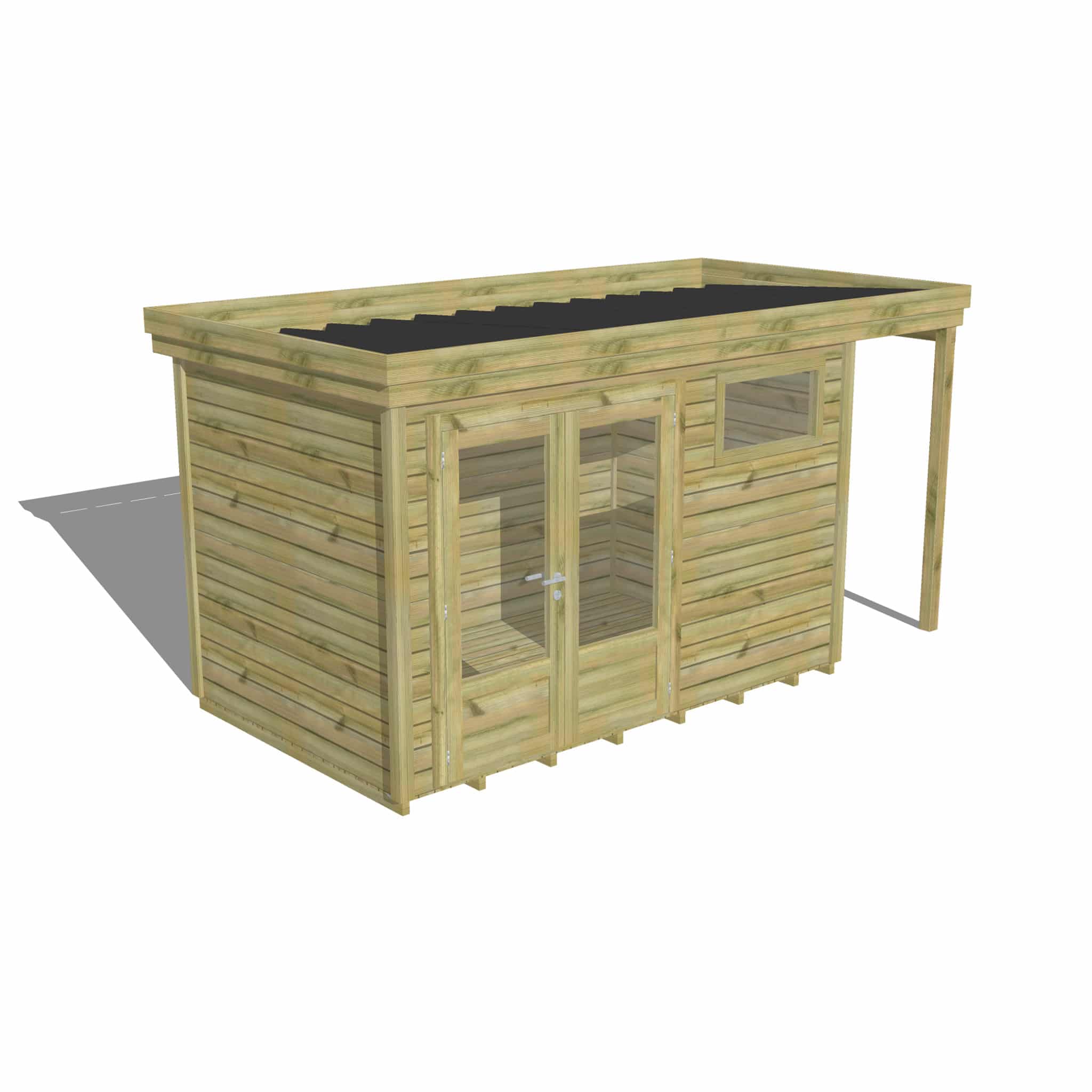 Abri Français Gamme Origine cabanon bois plancher 6,8 m²