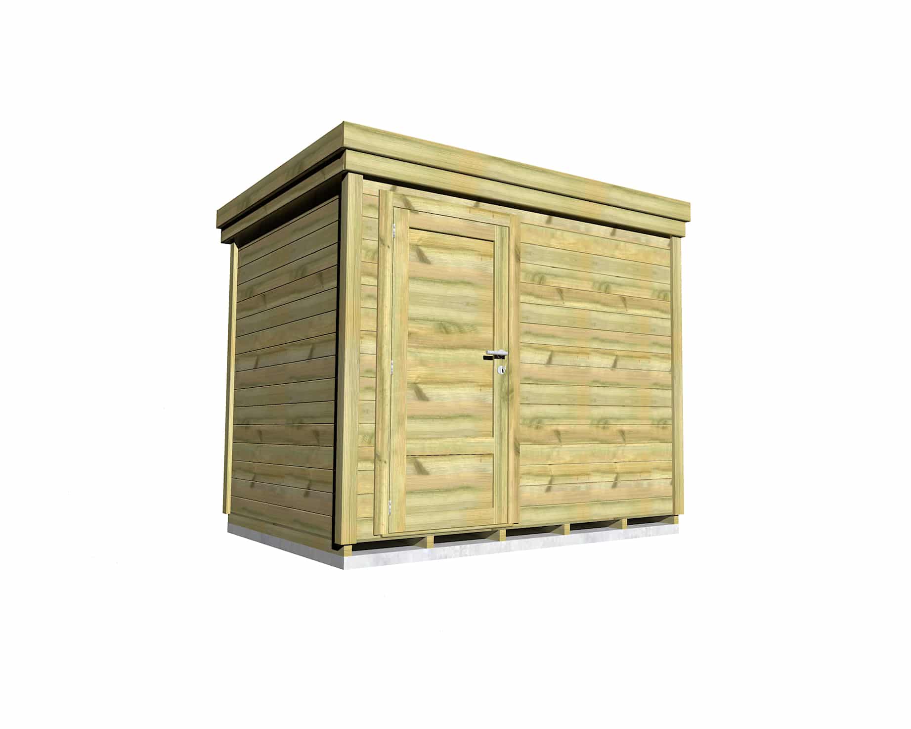 Abri Français Origine 2,50x2,00m local bois 6,7m²