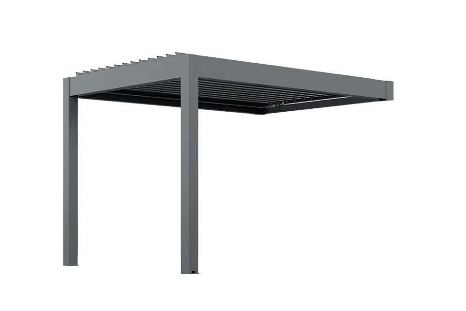 METAL GARDEN Pergolas bioclimatique adossée motorisée alu