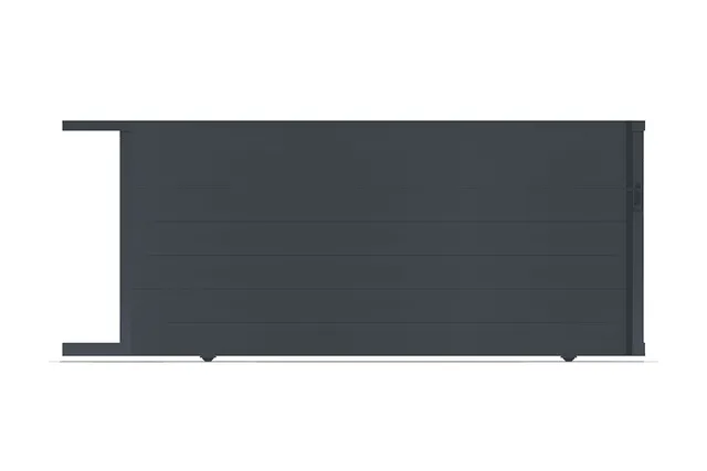 METAL GARDEN Portails Coulissants Alu Portail 3000 mm sans traverse