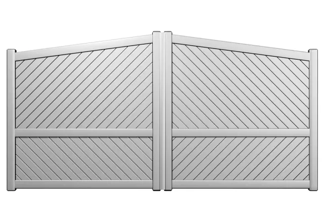 Préfalu ORO portail battant aluminium 2 battants