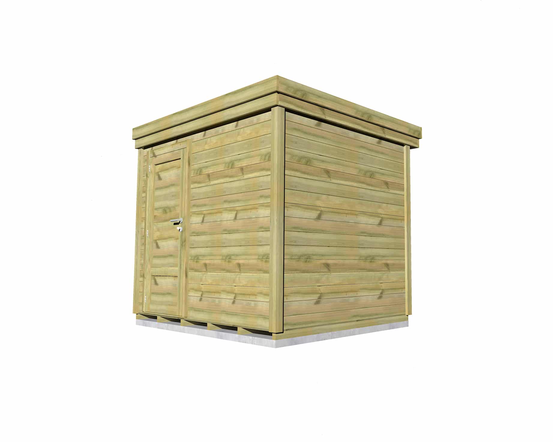 Abri Français Origine 2,50x2,00m local bois 6,7m²