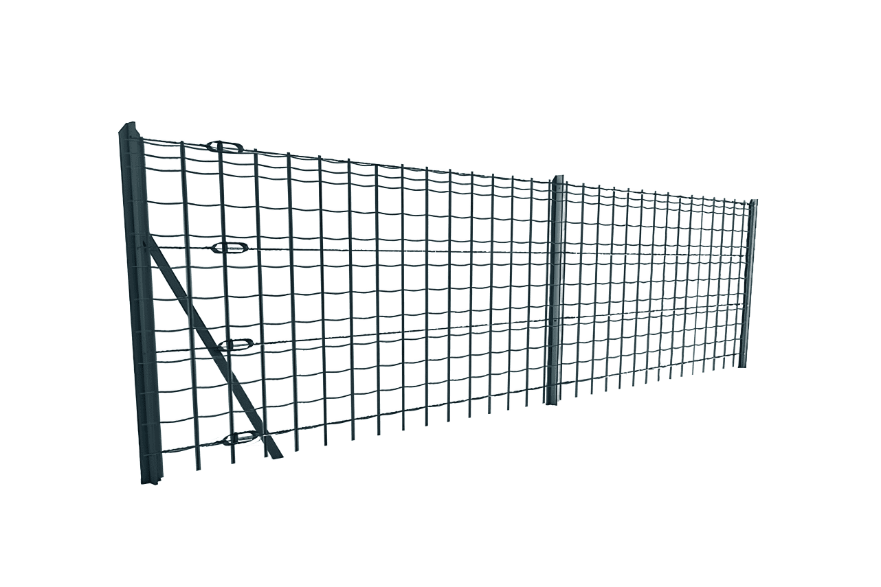 METAL GARDEN Grillages souples grillage soudé 100x50 RAL7016 1000 mm