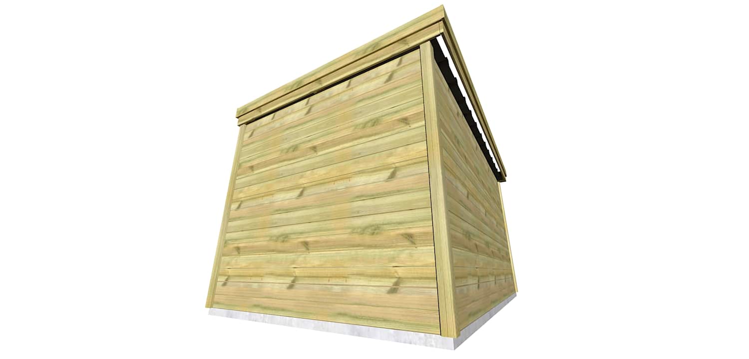 Abri Français Gamme Origine 13 m² abri jardin 4,46x2,91 m