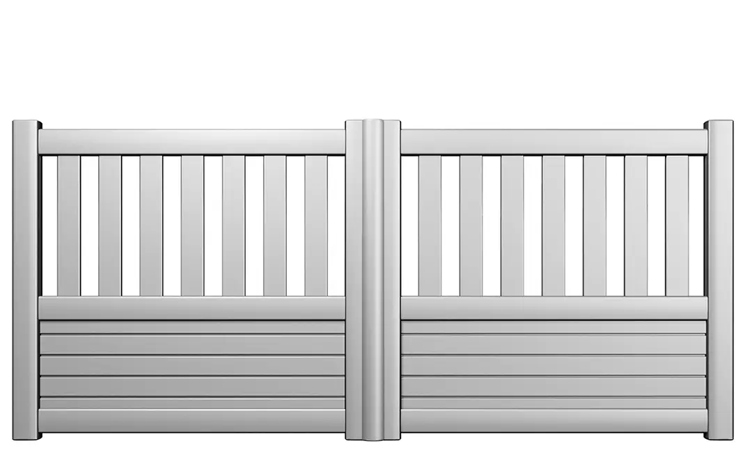 Préfalu Goron portail battant aluminium jardin