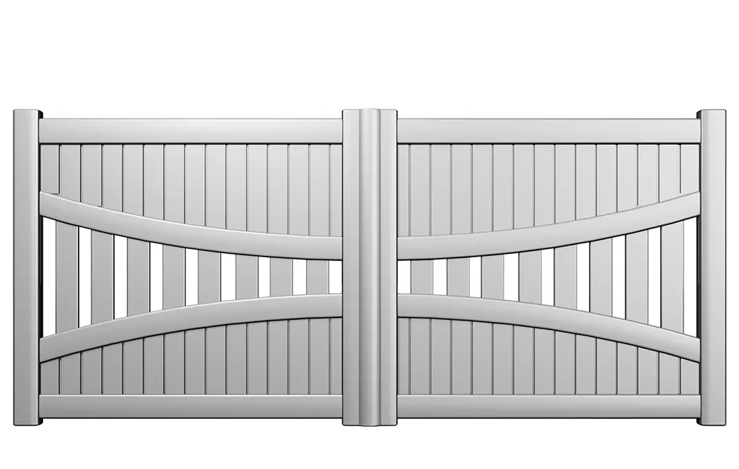 Préfalu Caucase portail battant alu jardin
