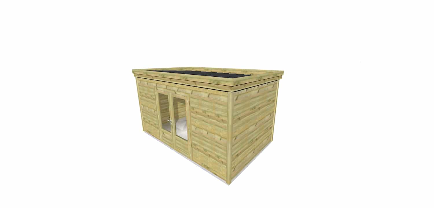 Abri Français Gamme Origine 13 m² abri jardin 4,46x2,91 m