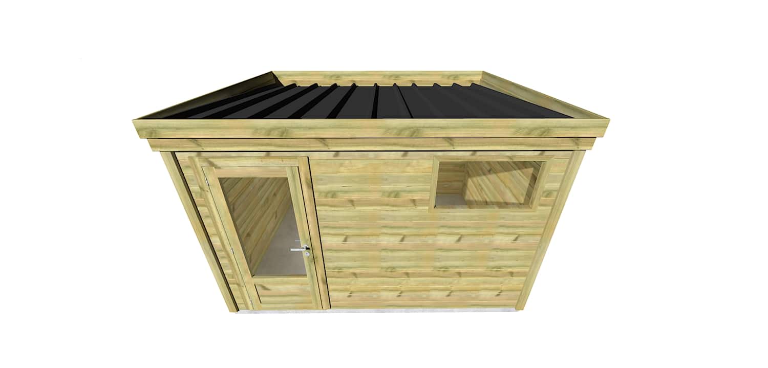 Abri Français Origine 8,3 m² porte vitrée abri jardin fenêtre