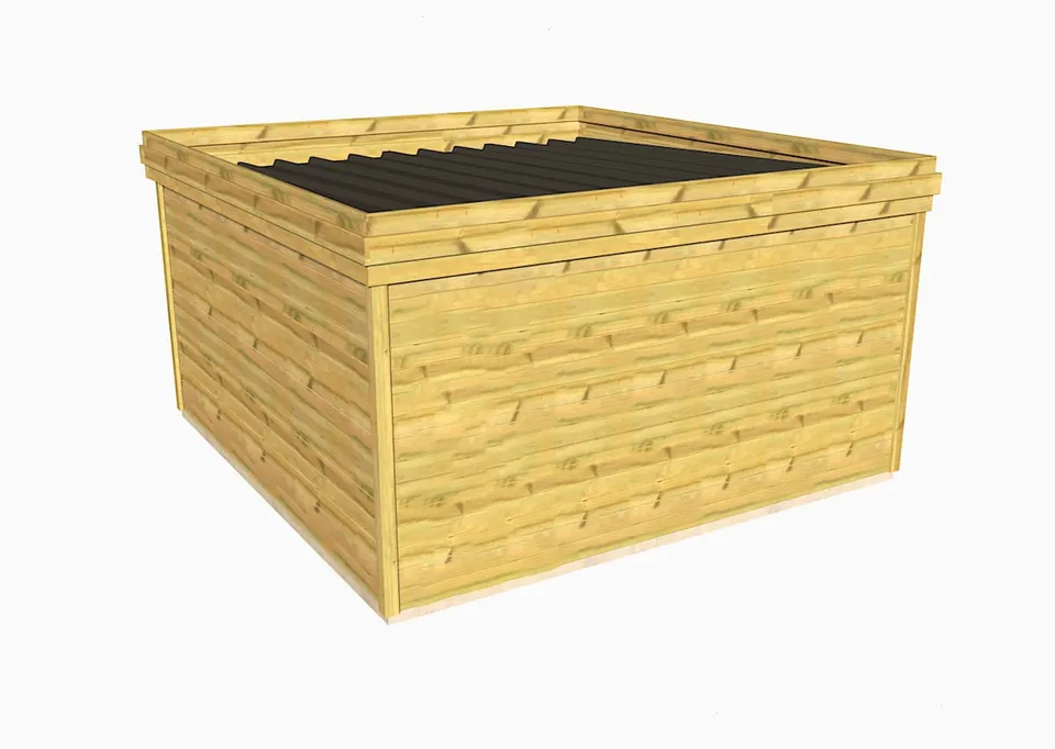 Abri Français Gamme Essentiel abri de jardin 18,84 m² pin 27 mm
