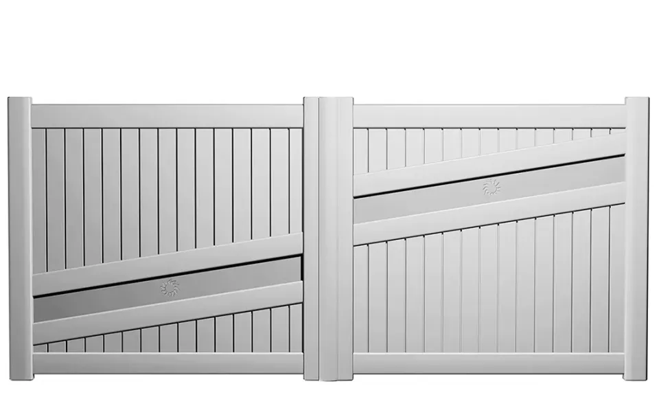 Préfalu Amic portail battant aluminium jardin