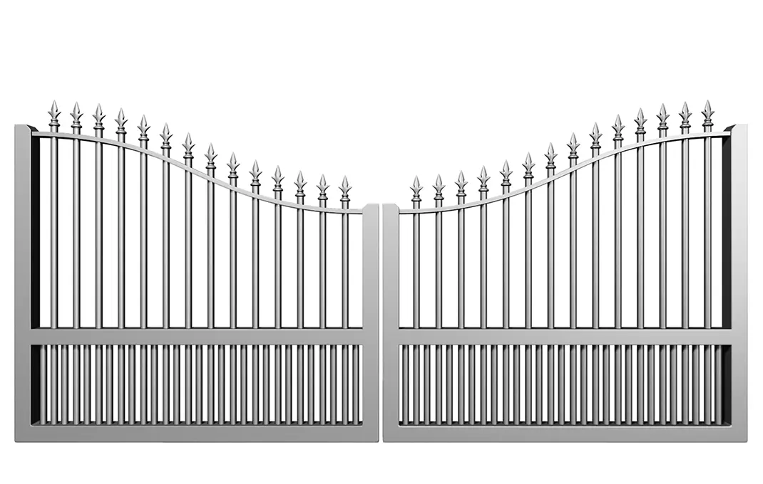 Préfalu Dragon portail battant aluminium 2 battants