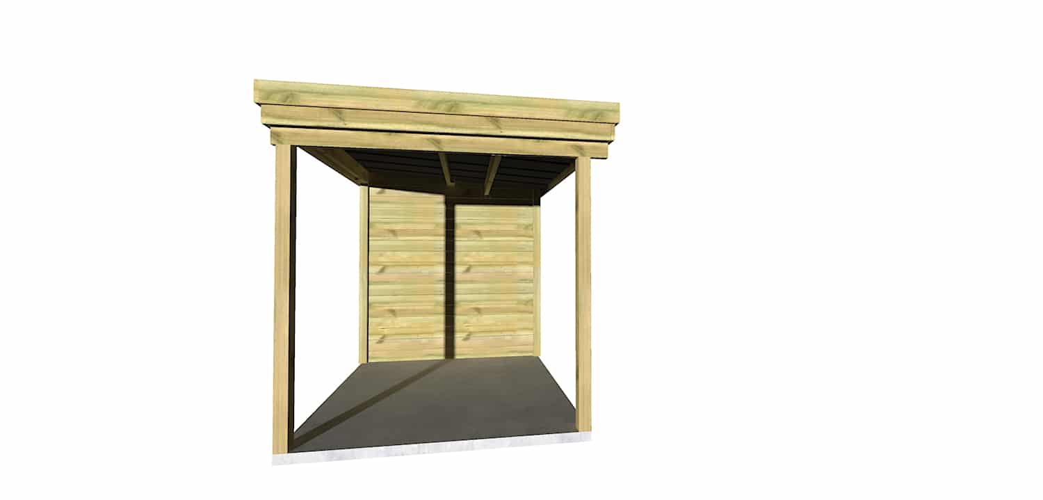 Abri Français Origine 13,4 m² abri jardin extension 2 m