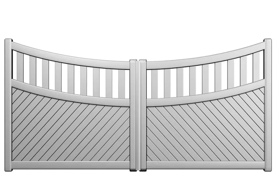 Préfalu Pelvoux portail battant aluminium jardin