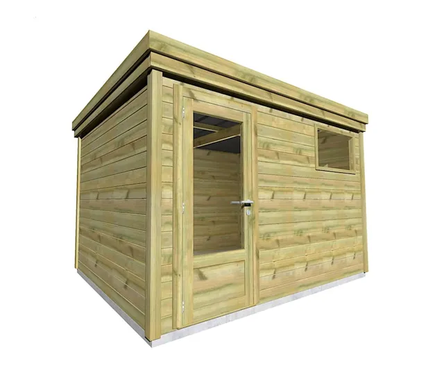 Abri Français Origine 8,3 m² porte vitrée abri jardin fenêtre