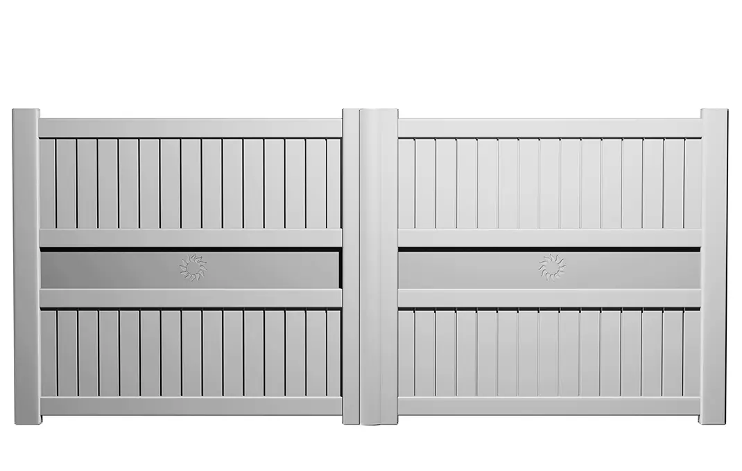 Préfalu FERES portail battant aluminium jardin