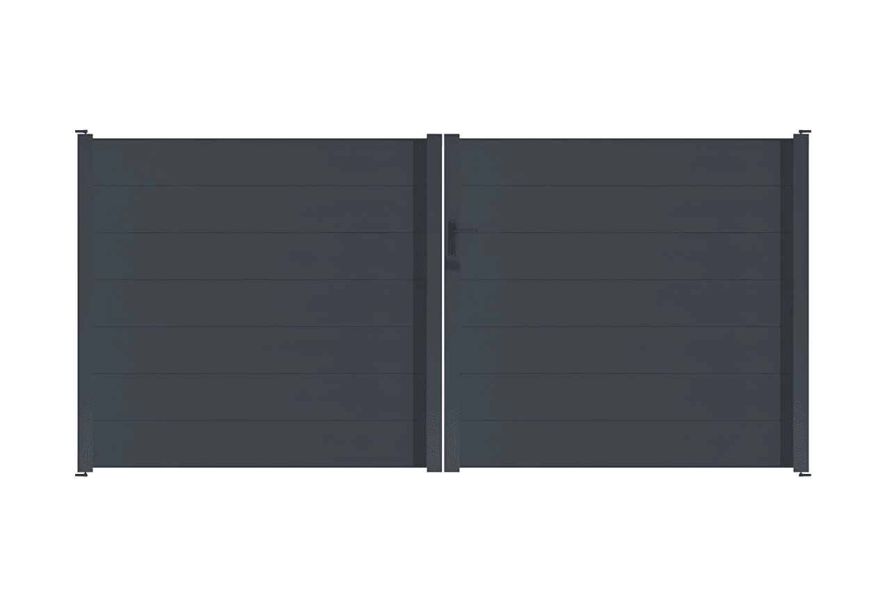 METAL GARDEN Portail battant standard portail 3000x1490 plein