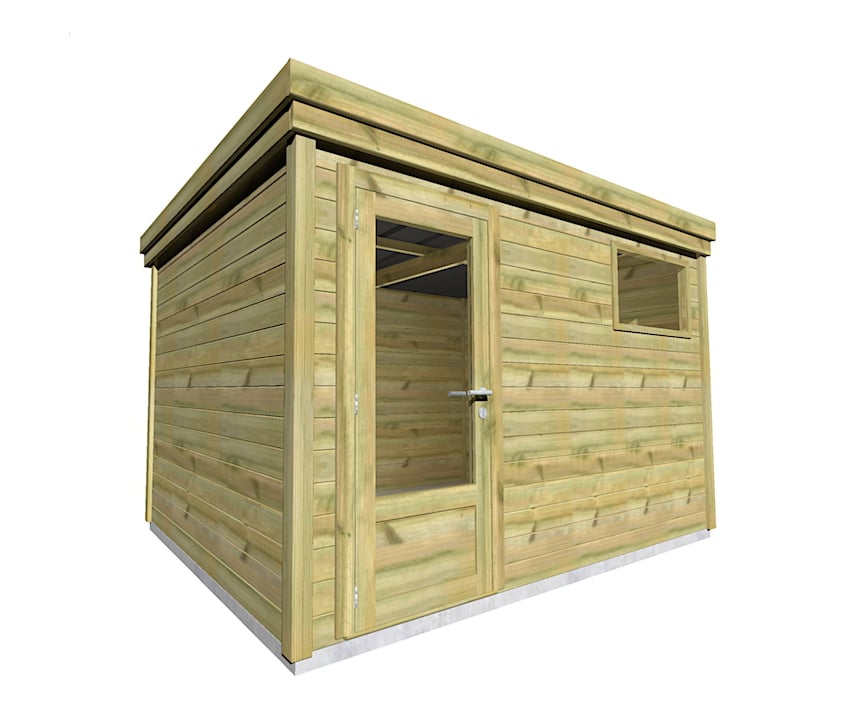 Abri Français Origine 8,3 m² porte vitrée abri jardin fenêtre