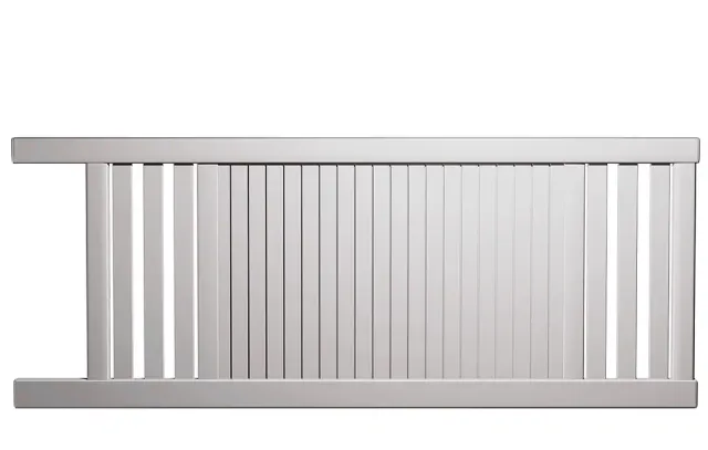 Préfalu Doron portail coulissant aluminium semi-ajouré motorisable