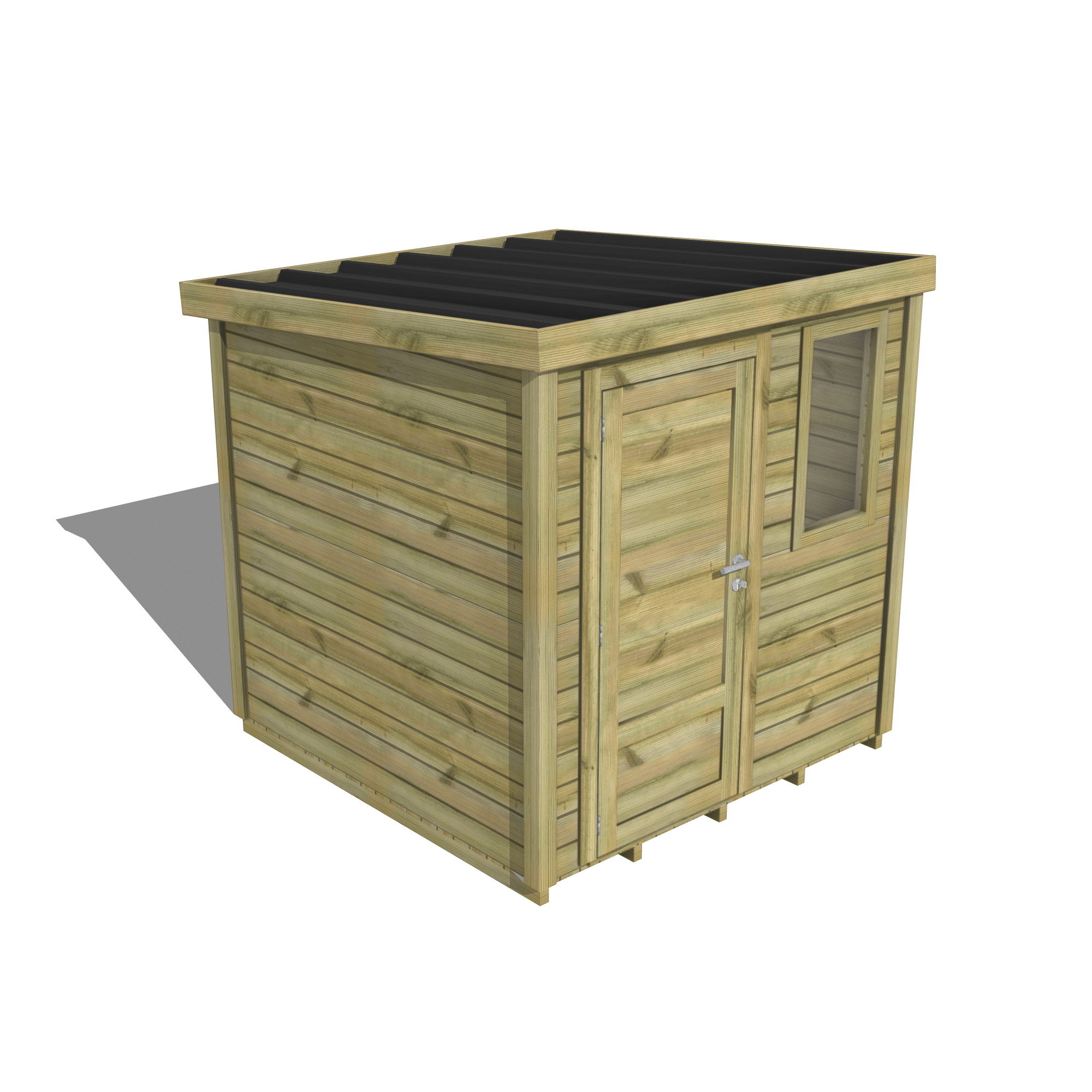 Abri Français Essentiel abri de jardin 5,15 m² porte pleine plancher