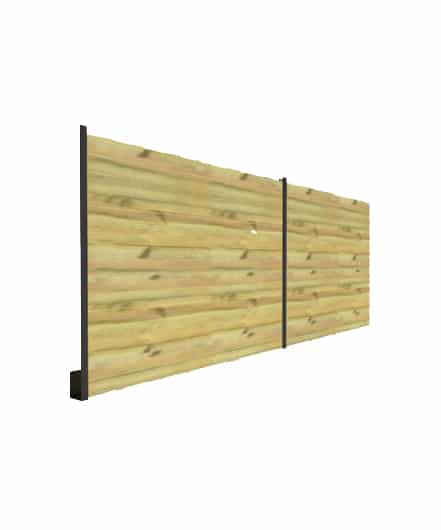 Abri Français Clôture Bois clôture extérieure pin vert 1,82 m
