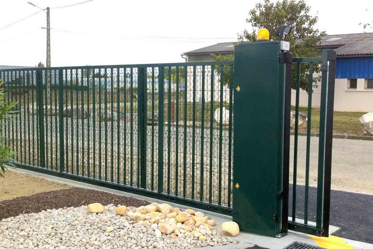 METAL GARDEN Portails Autoportés Acier portail barreaudé éco 4000 mm