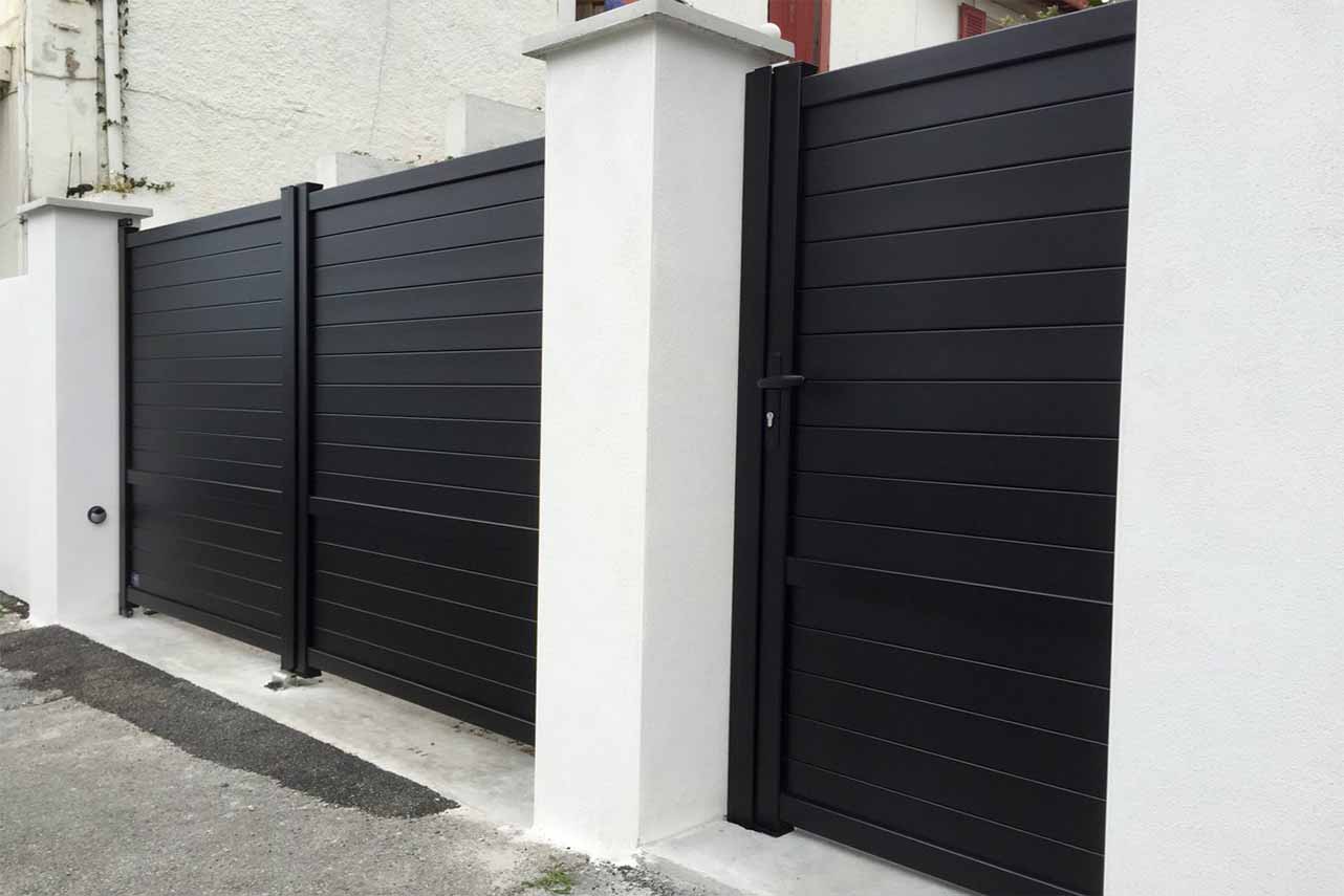METAL GARDEN Portillons Aluminium portillon traversant 1000x1700