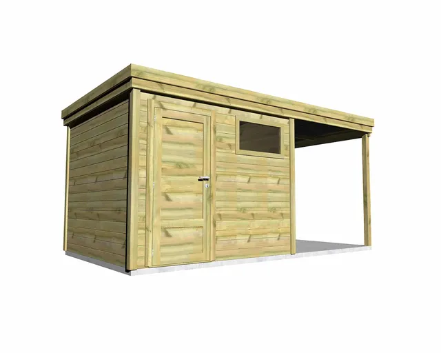Abri Français Gamme Origine Rangement 13,9m2 abri jardin bois