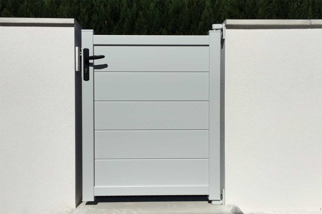 METAL GARDEN Standard Plein portillon alu 1000 mm occultant