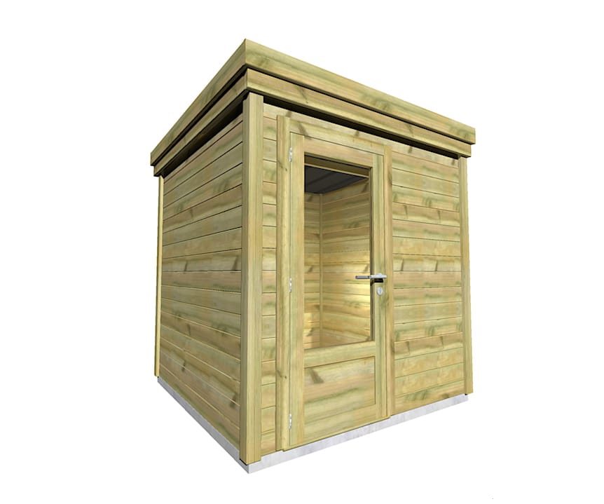 Abri Français Gamme Origine abri piscine jardin porte simple 5,4m2