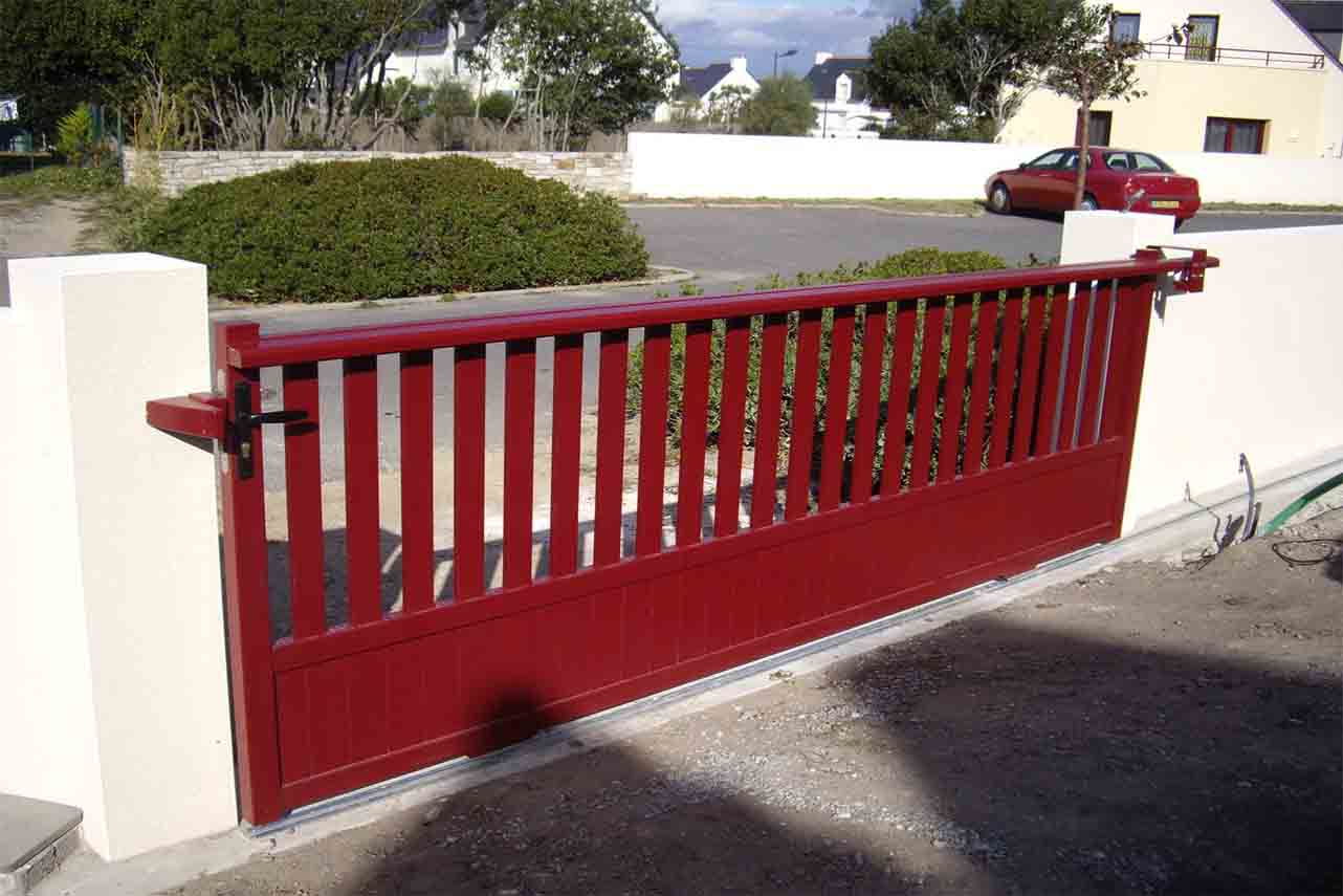 METAL GARDEN Standard Semi Barreaudé portail coulissant 3000x1200