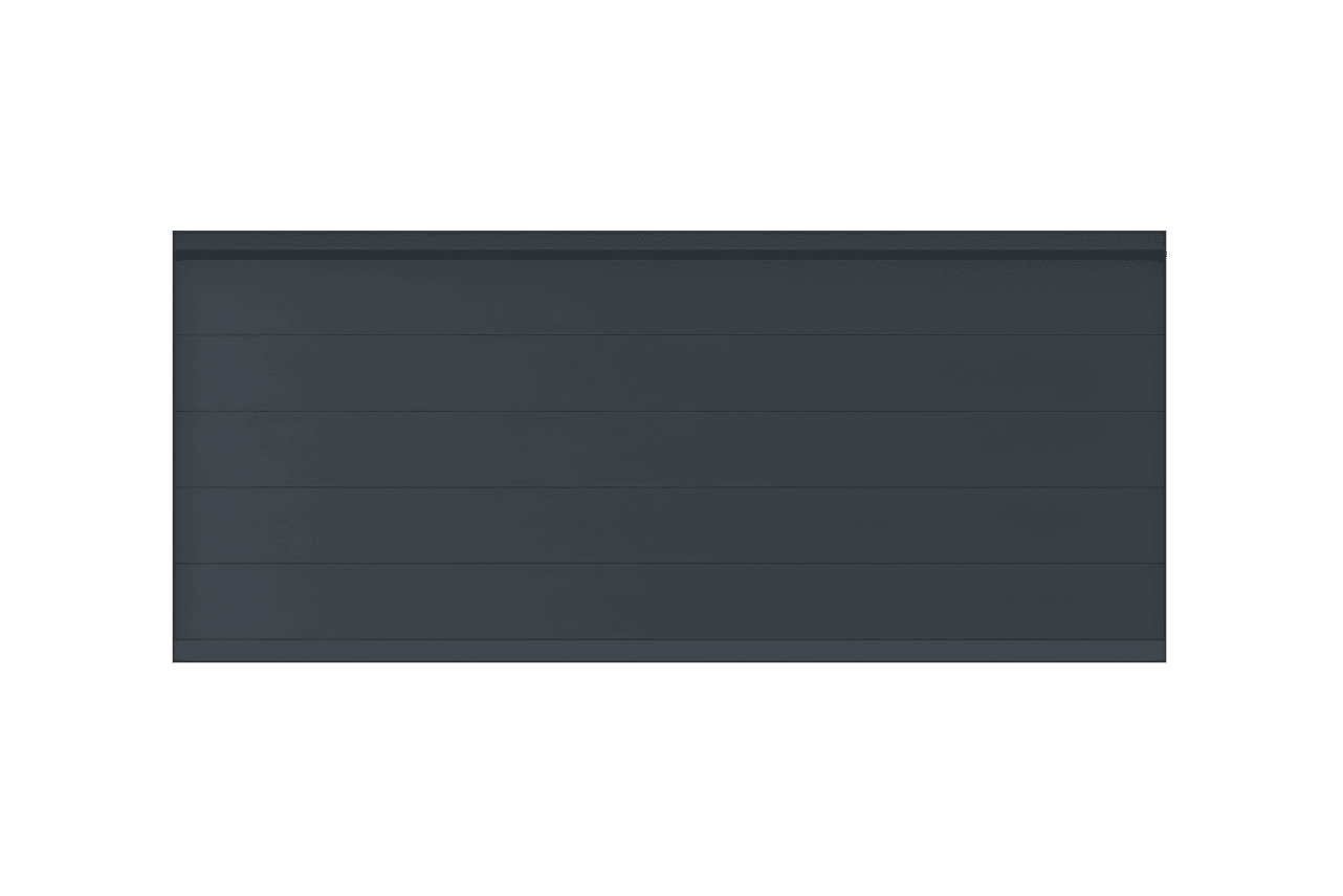 METAL GARDEN Brise-Vues Aluminium plein 200 mm brise vue 1830 mm