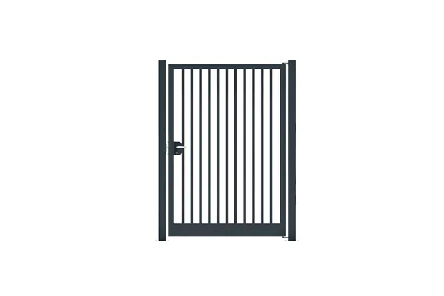 METAL GARDEN Barreaudage Rond portillon acier 1000x1200