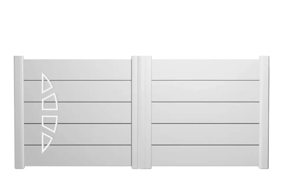 Préfalu Modèle 4 portail battant aluminium motorisable